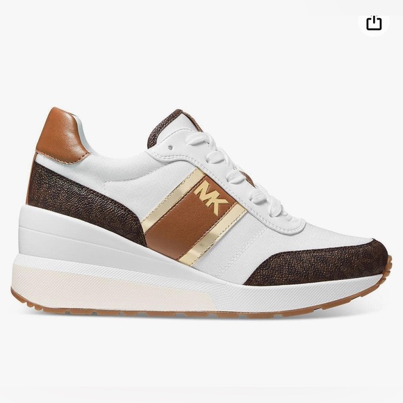 Michael Kors Women's Mabel trainer lace-up Sneakers, 2" heel;
3/4 platform - Picture 3 of 11